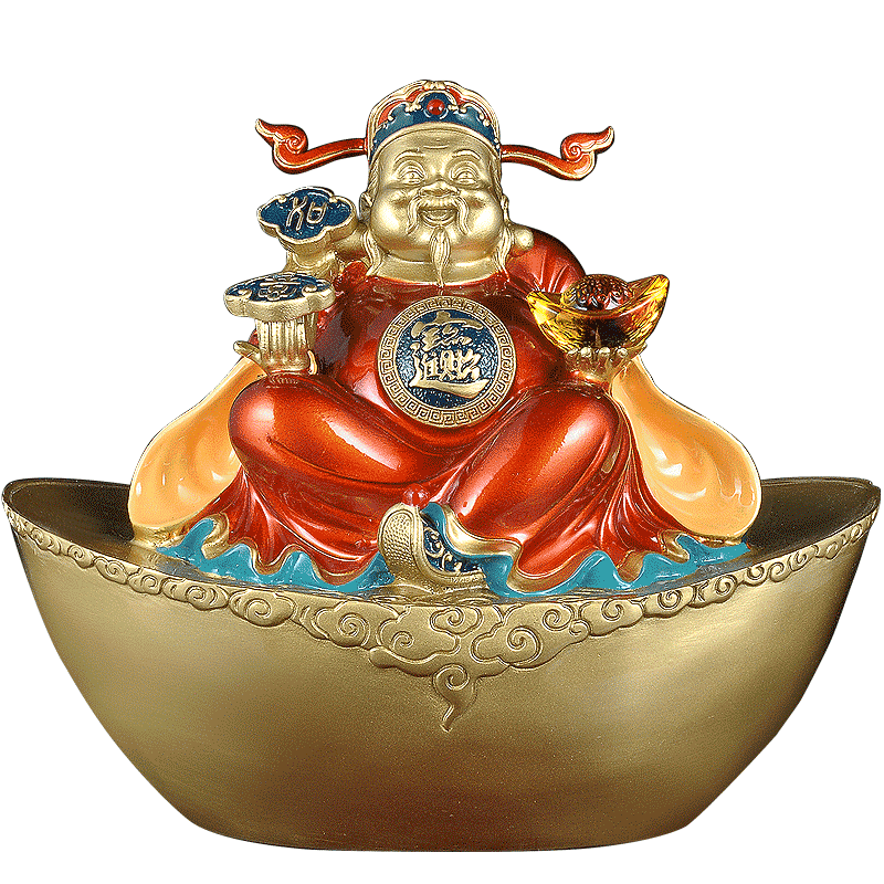 元宝财神家居客厅收银台开业礼品