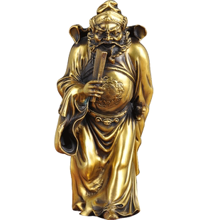 铜钟馗摆件家居客厅玄关酒柜装饰品天师福神店铺供奉神像工艺品