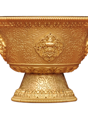 全铜吉祥供水杯摆件家用室内寺庙