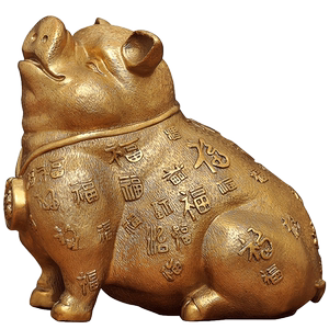 纯铜招财家居客厅十二生肖工艺品