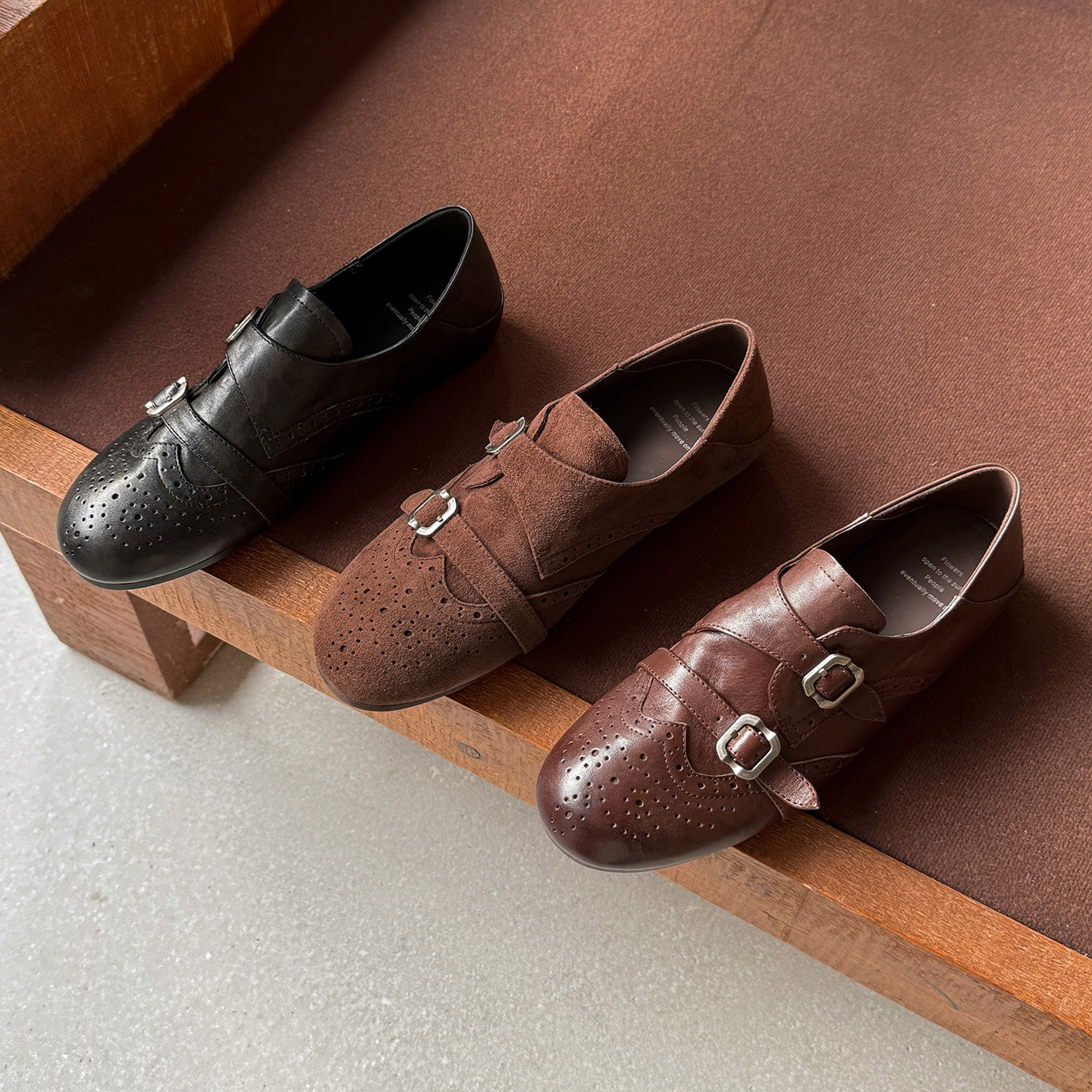 小众孟克复古百搭休闲手工真皮雕花皮带扣布洛克小皮鞋单鞋乐福鞋,女鞋,乐福鞋（豆豆鞋）,淘宝优惠券,粉丝福利购,淘宝优惠卷