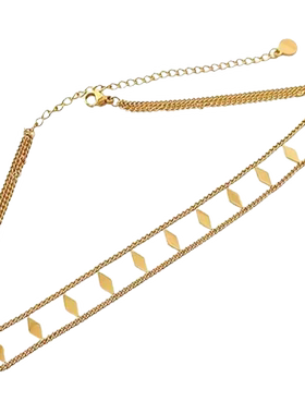 少女锁骨链不掉色不锈钢