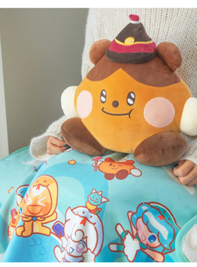 韩国代购cookie run王国跑跑姜饼人饼干可可毛绒公仔毛毯贴纸