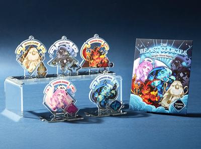 韩国新款正品cookierun 跑跑姜饼人2025年亚克力立牌挂件5件套裝