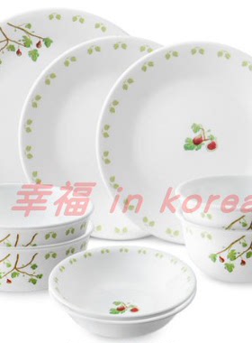 韩国代购 美国 Pyrex 彩色无穷花 圆形耐热玻璃餐具 套装/单品