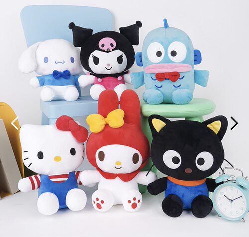 韩国正品kitty Melody Chococat 库洛米美乐蒂玉桂狗毛绒公仔玩偶