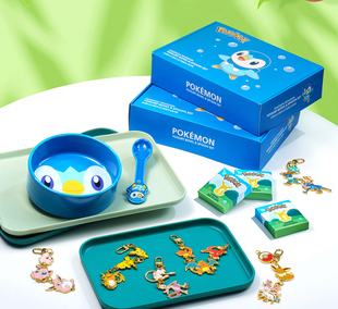 韩国正品 限量 皮卡丘神奇宝贝Pokemon宝可梦企鹅碟勺挂件盲盒