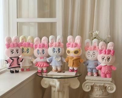 韩国正品張元英Estherbunny兔子艾丝乐小兔ootd毛绒時尚服裝公仔
