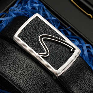 沙驰2026新款真皮内扣式皮带男高档商务皮带礼物正品男士裤带