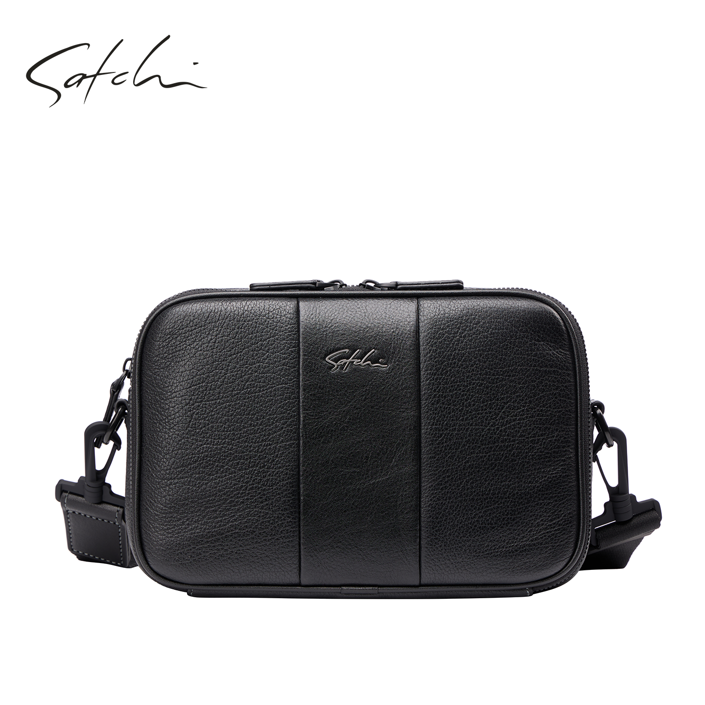 SATCHI/沙驰男士质感真皮单肩包男日常百搭精致邮差包斜挎包,箱包皮具/热销女包/男包,男士包袋,淘宝优惠券,粉丝福利购,淘宝优惠卷