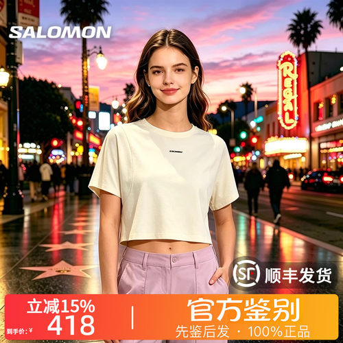 SALOMON萨洛蒙PL OD TRD SS徒步登山透气休闲短袖SS26T恤女D00020