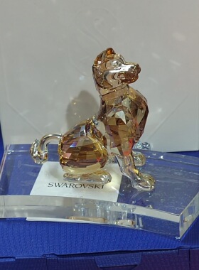 水晶绝版摆件十二生肖狗全新正品风水家居摆件