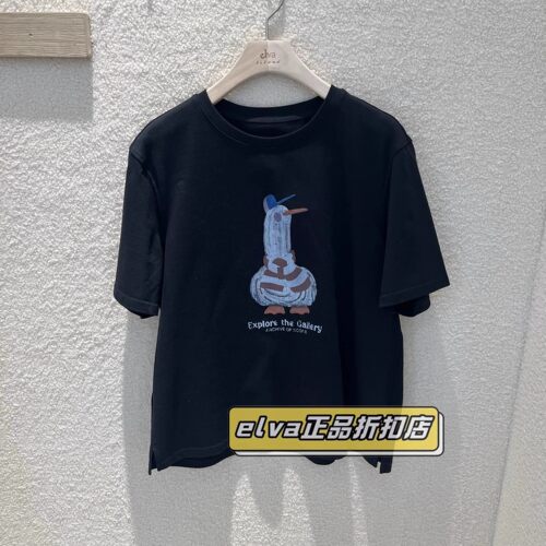 速发 艾娃elva女装商场专柜正品夏款上衣短袖T恤女2503124214-298