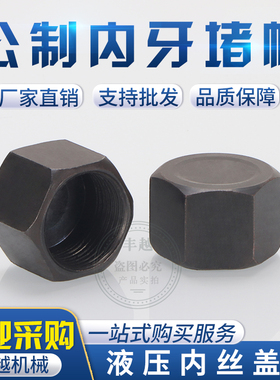 液压油管公制内丝堵帽闷头M14/16/18/22/14/27油塞堵头螺母闷盖