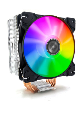 6铜管CPU散热器1700 2011台式机X79 X99intel服务器12CM风扇1151