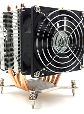 AVC 4铜管CPU散热器2011双路服务器主板 X58 X79 1700CPU风扇1155