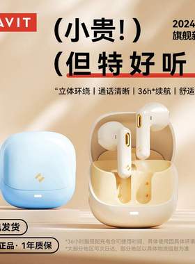 havit海威特S3mini私模真无线蓝牙耳机大电量ENC通话降噪耳机