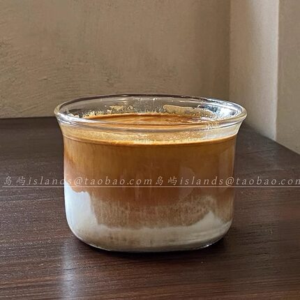 dirty咖啡杯冰美式拿铁杯简约耐热玻璃杯特调饮品果汁杯拉花杯子