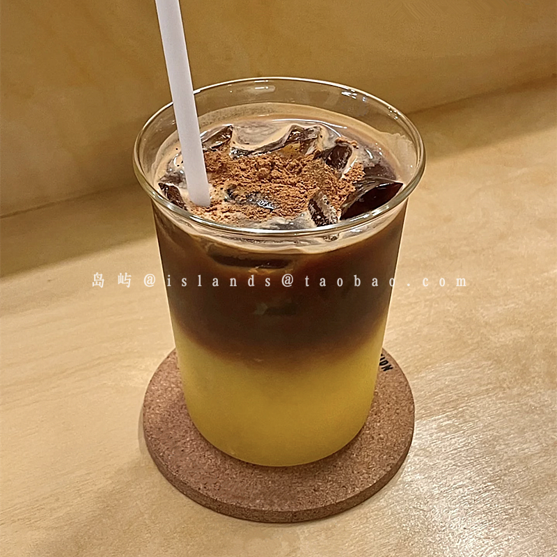 简约ins玻璃冷饮果汁杯