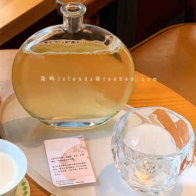 创意圆形玻璃冷萃咖啡密封瓶