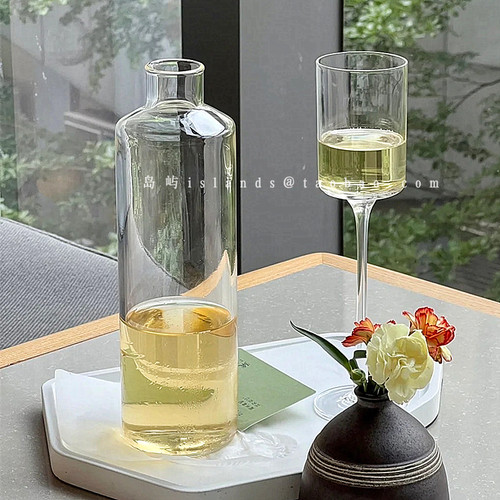 简约优雅玻璃茶壶瓶茶杯套装