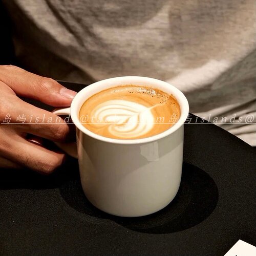 复古陶瓷精致咖啡拿铁拉花杯