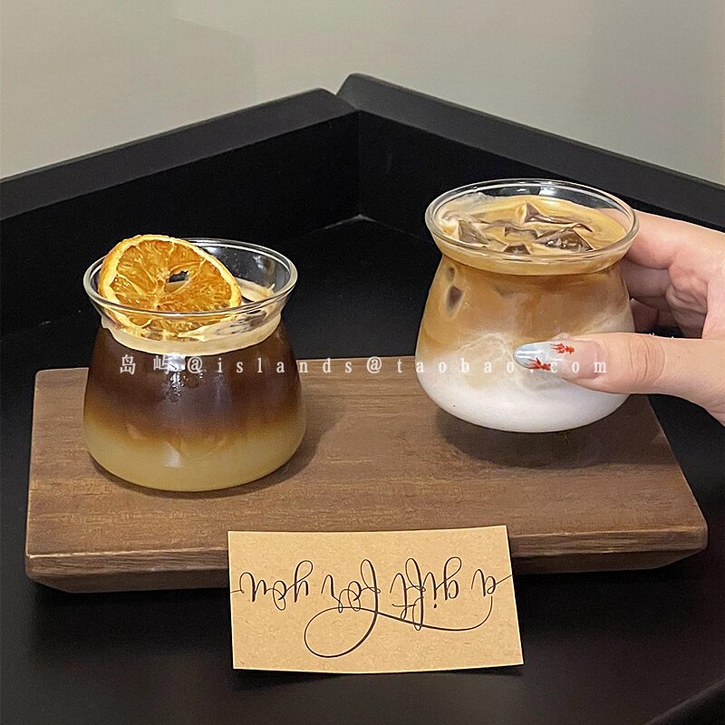 简约ins玻璃反口浓缩咖啡杯