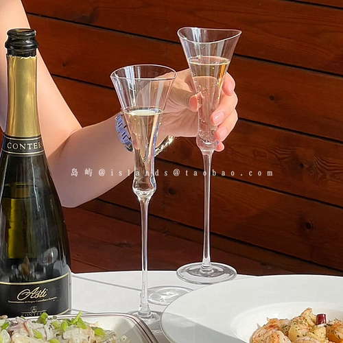 高颜值ins微醺红酒杯法式小众
