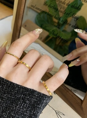 可水洗轻奢磨砂竹节女戒