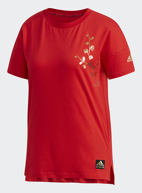 Adidas/阿迪达斯正品新款 CNY SS TEE 女装运动型格短袖T恤FM9270
