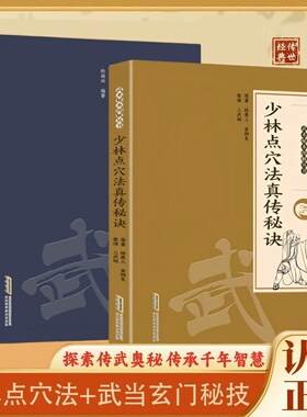 正版少林点穴法真传秘诀武当秘本图解丛书点打解一穴擒拿格斗防身保卫武术书籍经穴养生就是特效药武当玄门秘技达摩易筋经内外秘功