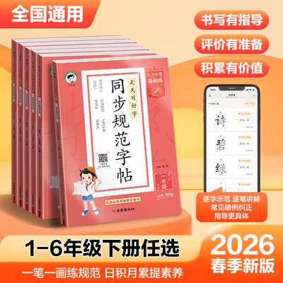 2026新版同步练字帖语文