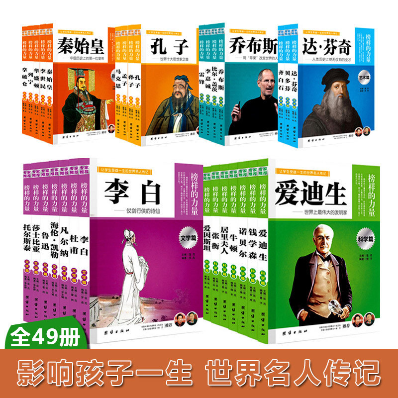榜样的力量 世界名人传记书籍套装写给孩子的中外名人成长故事书世界传记莎士比亚拿破仑爱迪生传青少版初高中学生读物12-15-17岁使用感如何?