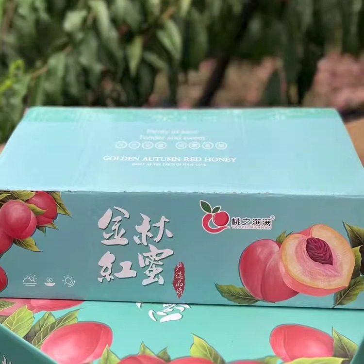 【产季end桃之满满山东蒙阴金秋红蜜脆桃4斤大果礼盒小马哥水果