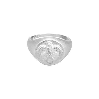 甜丧风情绪爱心天使戒指~