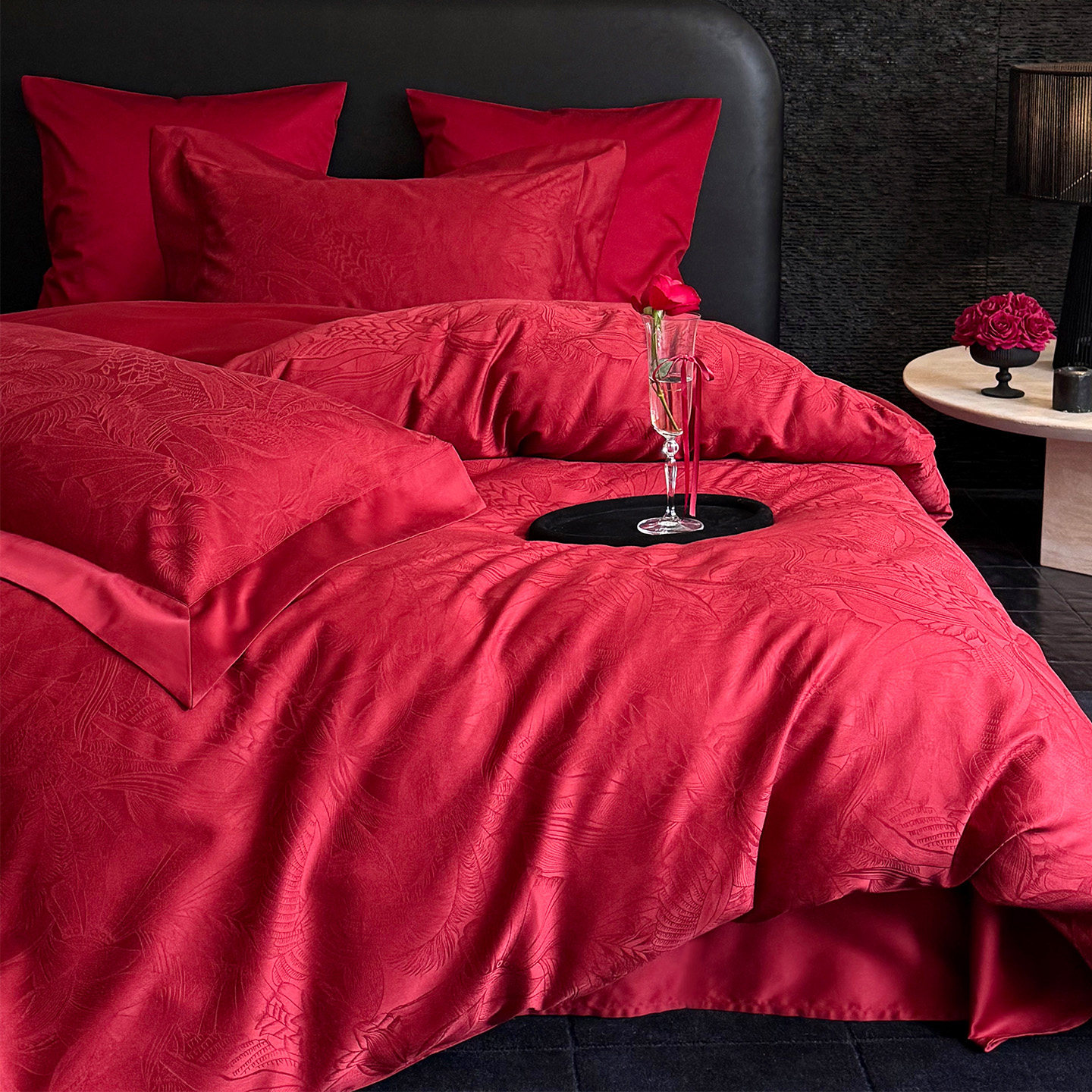 LANSWAY全棉提花婚庆四件套长绒棉陪嫁红色结婚被套床单床笠床品,床上用品,婚庆床品套件,淘宝优惠券,粉丝福利购,淘宝优惠卷