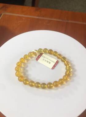 莓莓珠宝天然缅甸琥珀金珀手串