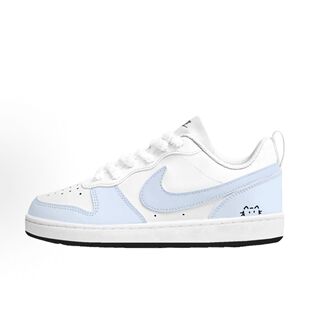 【定制球鞋】Nike Court Borough海盐喵喵 少女低帮 板鞋DV5456