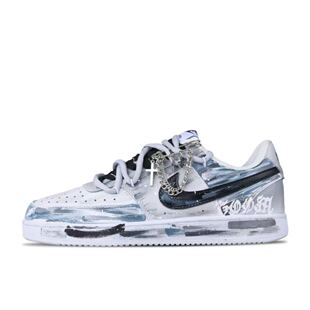 【定制球鞋】Nike Court Vision 1 哥特纪元 做旧涂鸦 嘻哈说唱