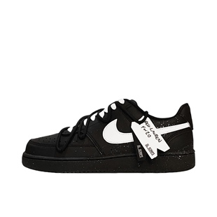【定制球鞋】Nike Court Vision 黑桃契约 小众 泼溅 低帮 板鞋