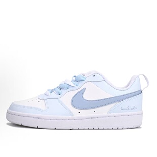 【定制球鞋】Nike Court Borough泡沫甜豆 少女低帮 板鞋DV5456