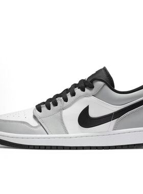 【定制球鞋】Jordan Air Jordan 1 小Dior 潮流 低帮 板鞋 烟灰色