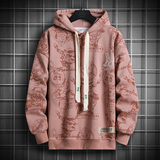 卫衣潮牌圆领宽版绣花连帽，男装卫衣，星座208-1