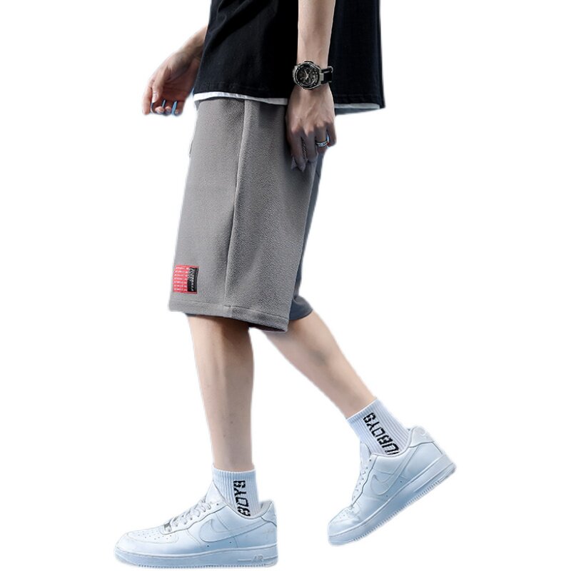 中性宽松五分裤女休闲中裤男女同款宽松短裤青少年运动裤K15P25,男装牛仔裤,星座208-1