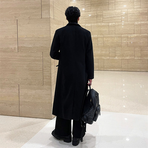 男秋冬长款妮子大衣韩系男风衣西装外套男大衣 Y139 P135加棉P145图片