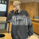 春秋季卫衣假两件潮流时尚印花圆领，男装卫衣，星座208-1