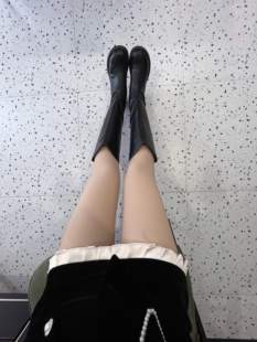 抖音小红书同款美肤秀腿光腿神器双层不假白黑透肤透袜