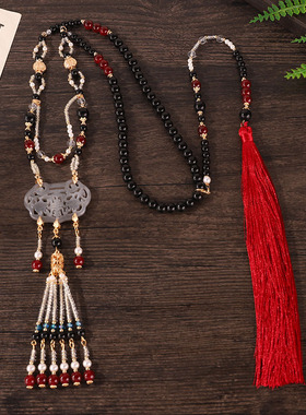 古风汉服新中式璎珞项链项圈串珠