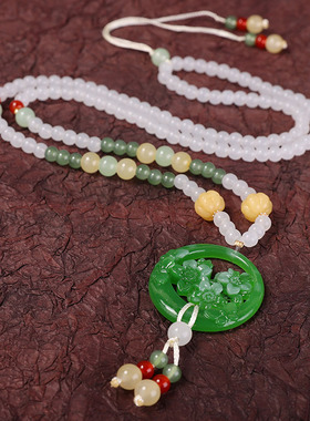 国风汉服吊坠流苏璎珞配饰项链