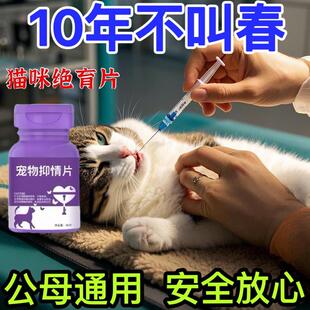 忘情片公母通用宠物猫抑情禁情猫咪公猫嚎叫猫猫发情免绝育